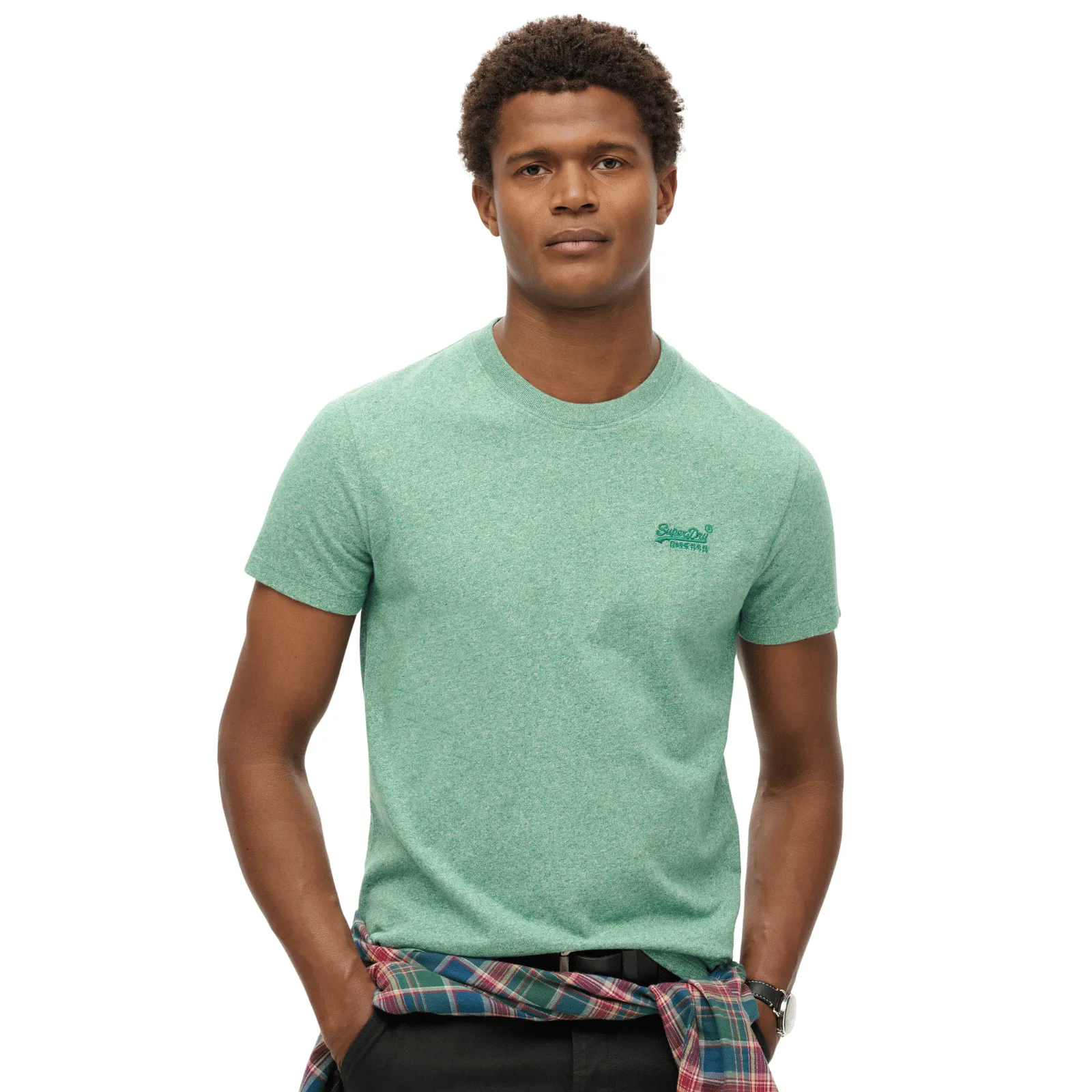 Superdry Mens Essential Logo Slim Fit Short Sleeve T-Shirt ReinforcedHems