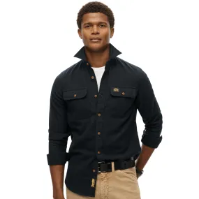 adult clothing Superdry Mens Flannel Workwear Long Sleeve Shirt