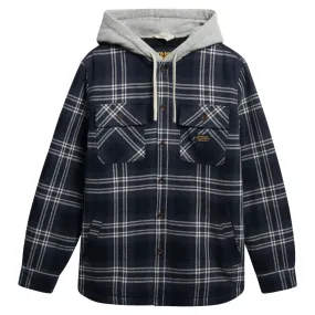 Contemporary Style Edgy Fashion Superdry Mens Surplus Hooded Checked Long Sleeve Shirt