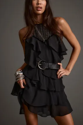 Sutton Black Studded Mini Dress Easy Lovely Fresh Combo