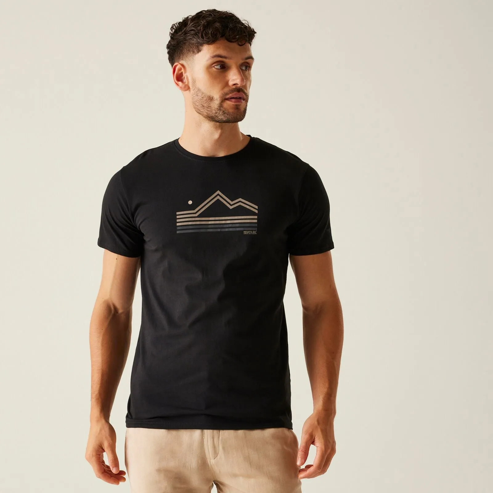 NonToxic Certification Regatta Mens Breezed V Short Sleeve T-Shirt