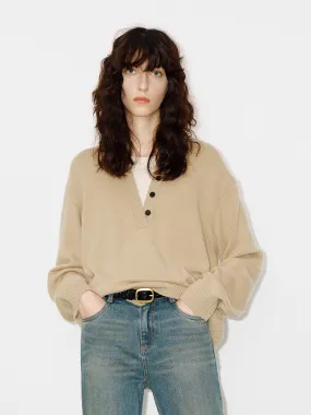 winter warmth V-neck Loose Sweater