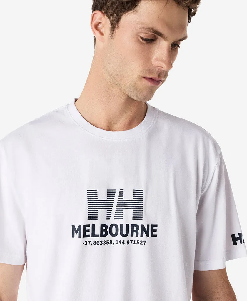 Reinforced Buttonholes MELBOURNE T-SHIRT, White