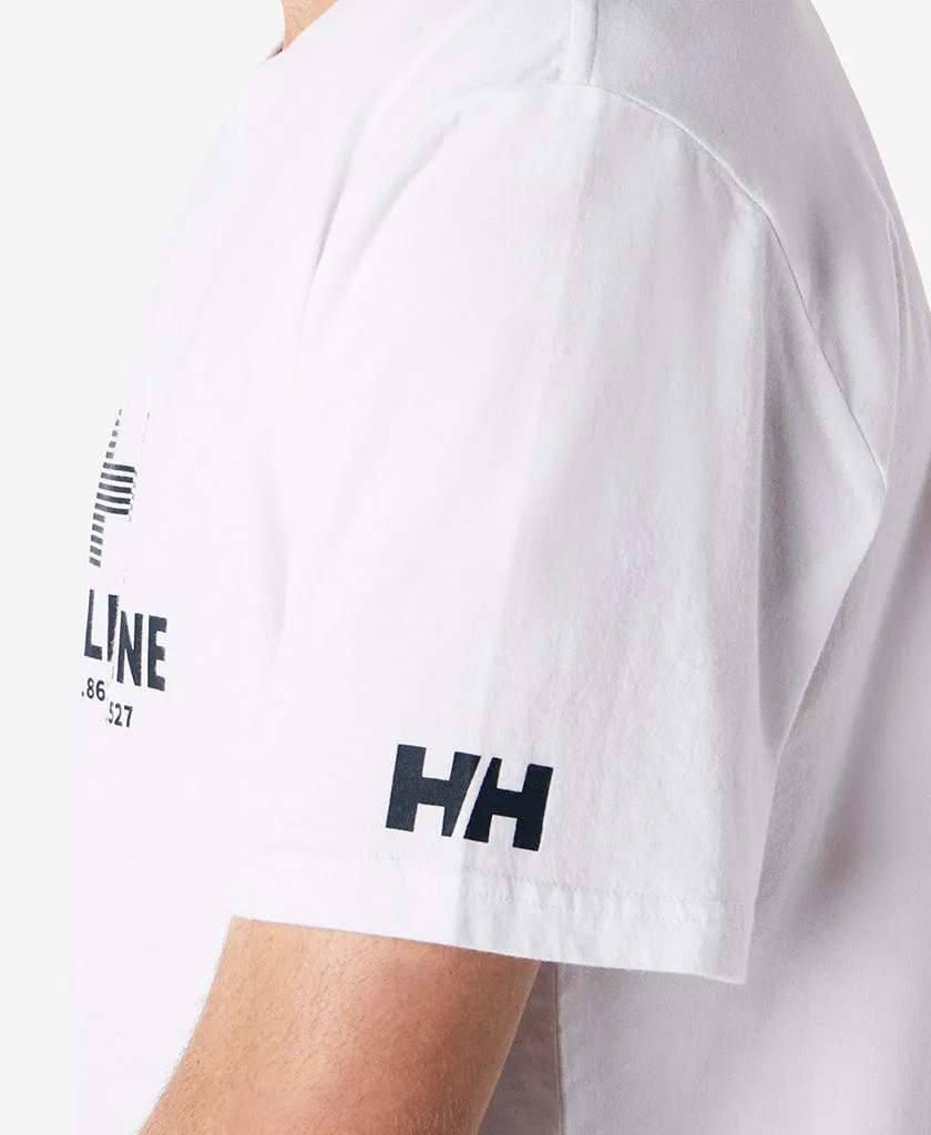 MELBOURNE T-SHIRT, White Textured Weave Pattern Stretchable Waistband