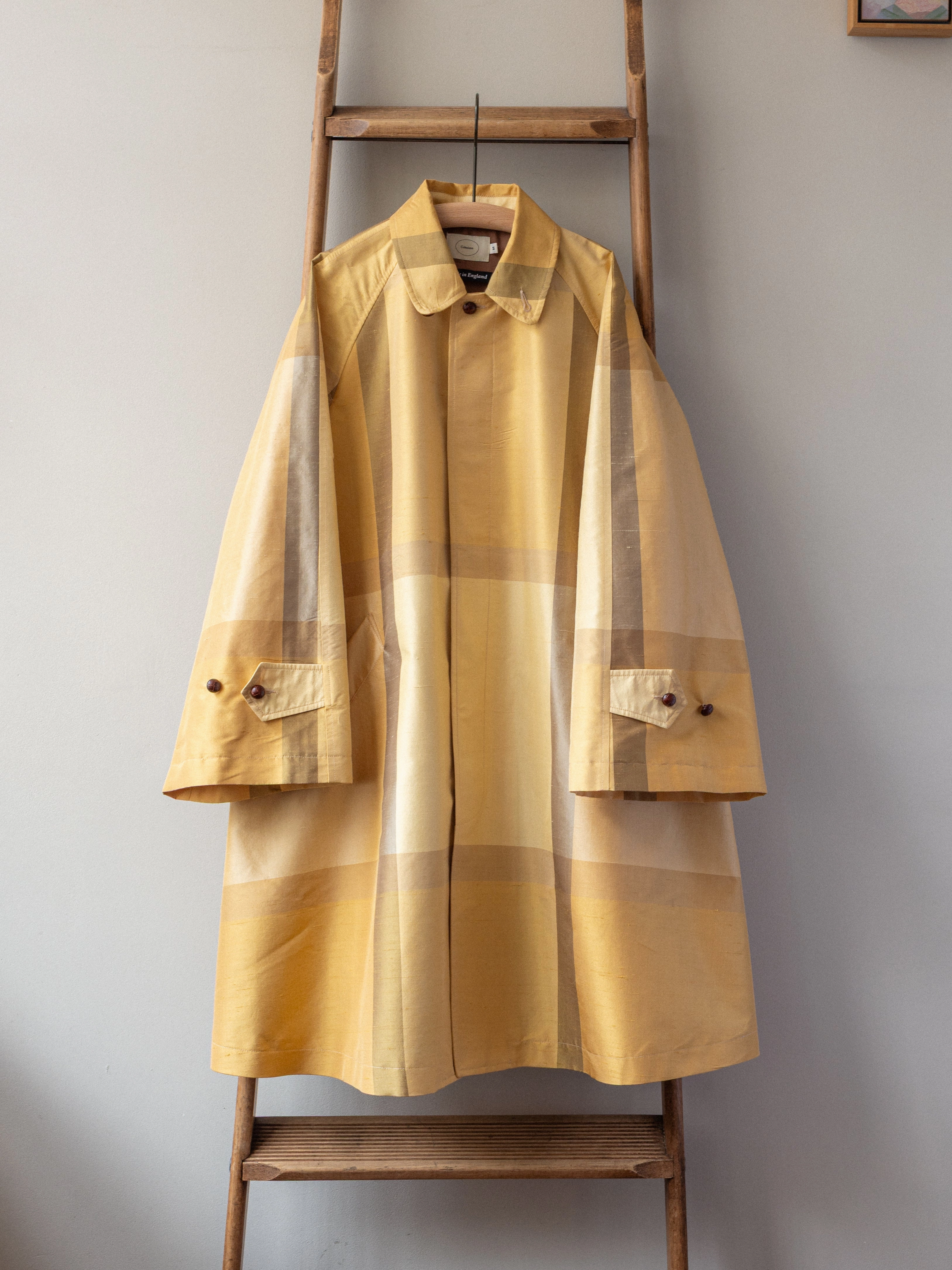 Comfy Essentials InterchangeablePanels Silk Balmacaan Coat