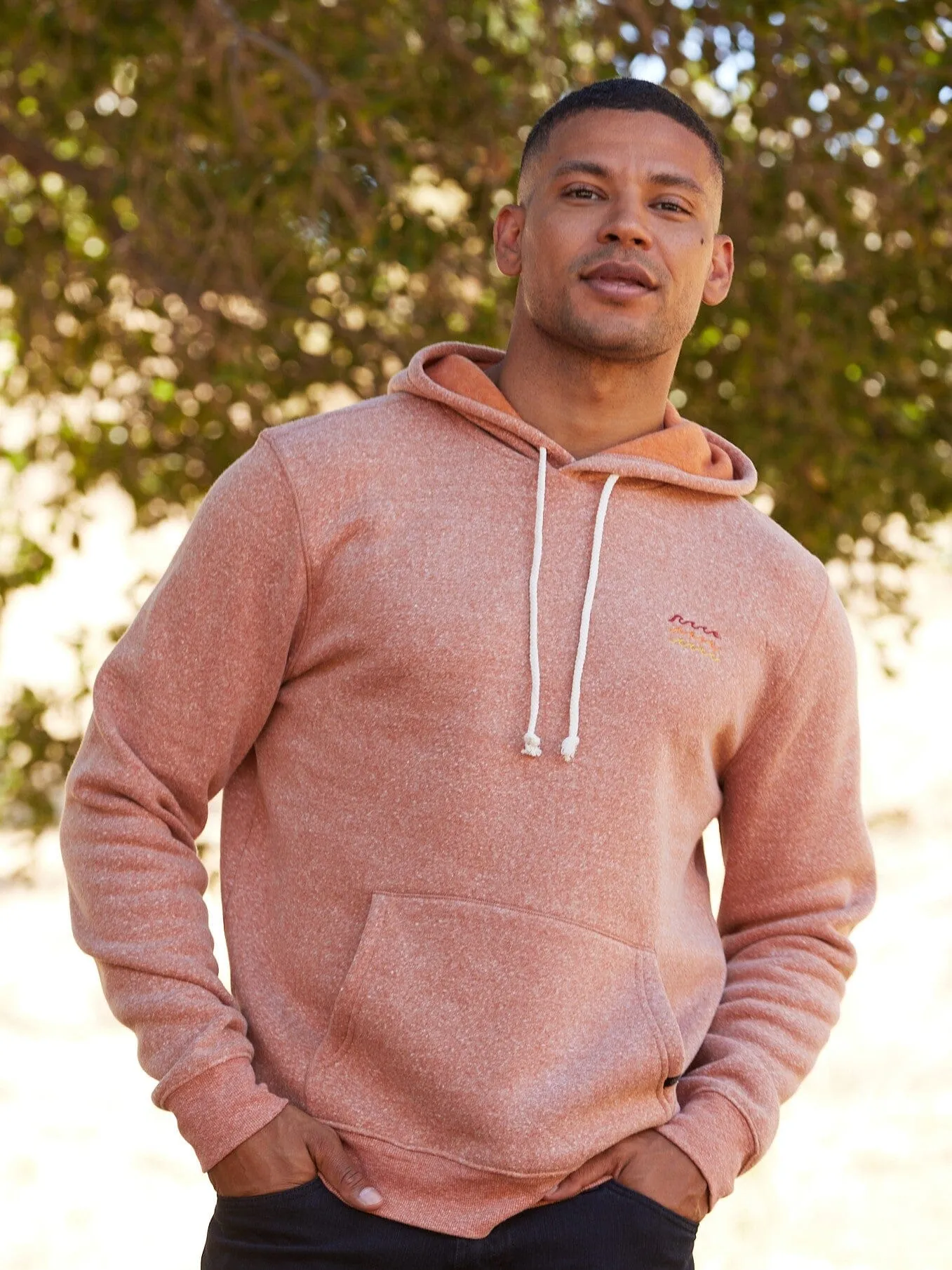 stain resistant coating FullLengthZip Embroidered Triblend Pullover Hoodie