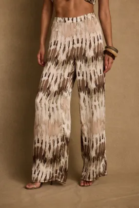 Casual Performance Wear Taza Abstract Satin Pant
