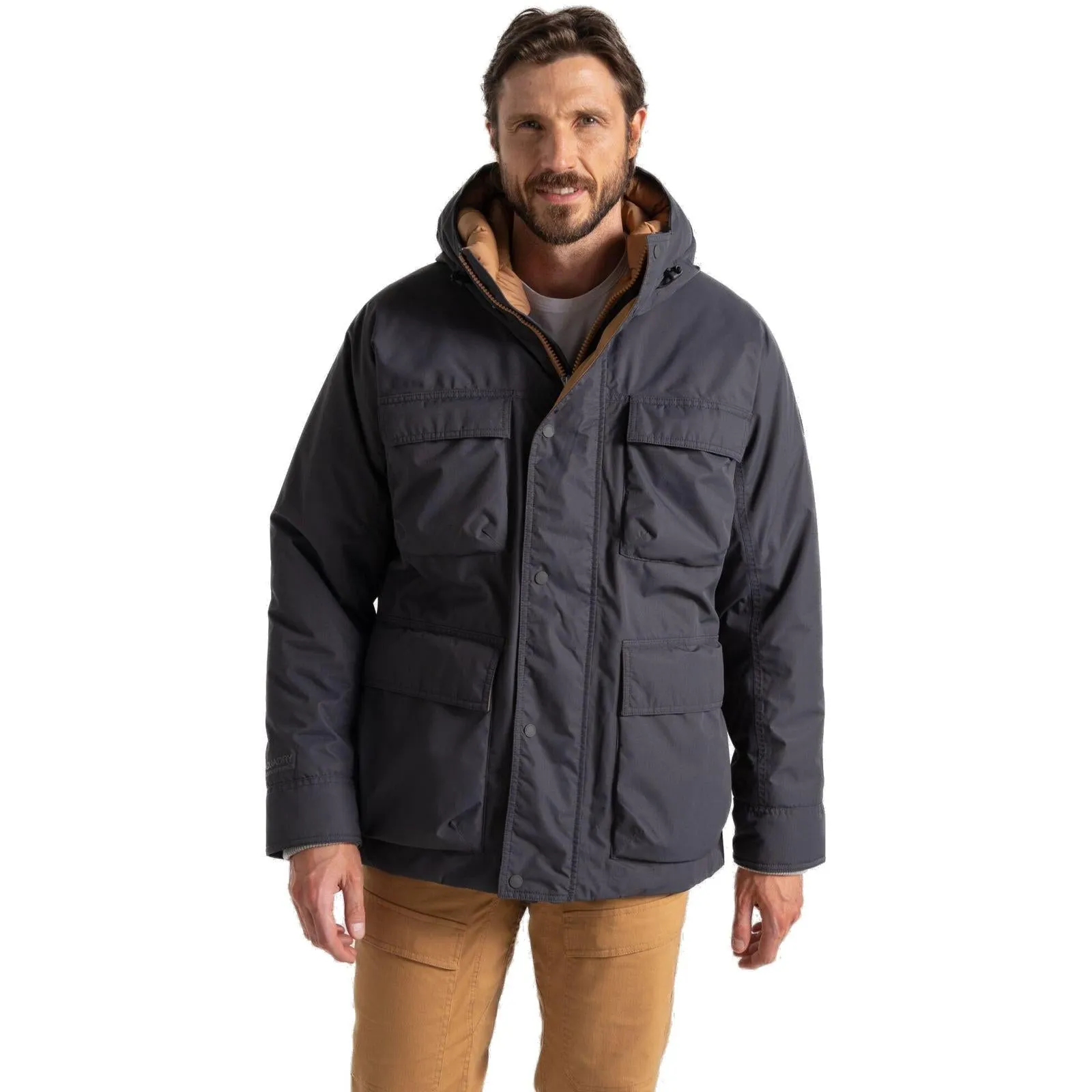 water proof Craghoppers Mens Breckon Waterproof Padded Hooded Jacket
