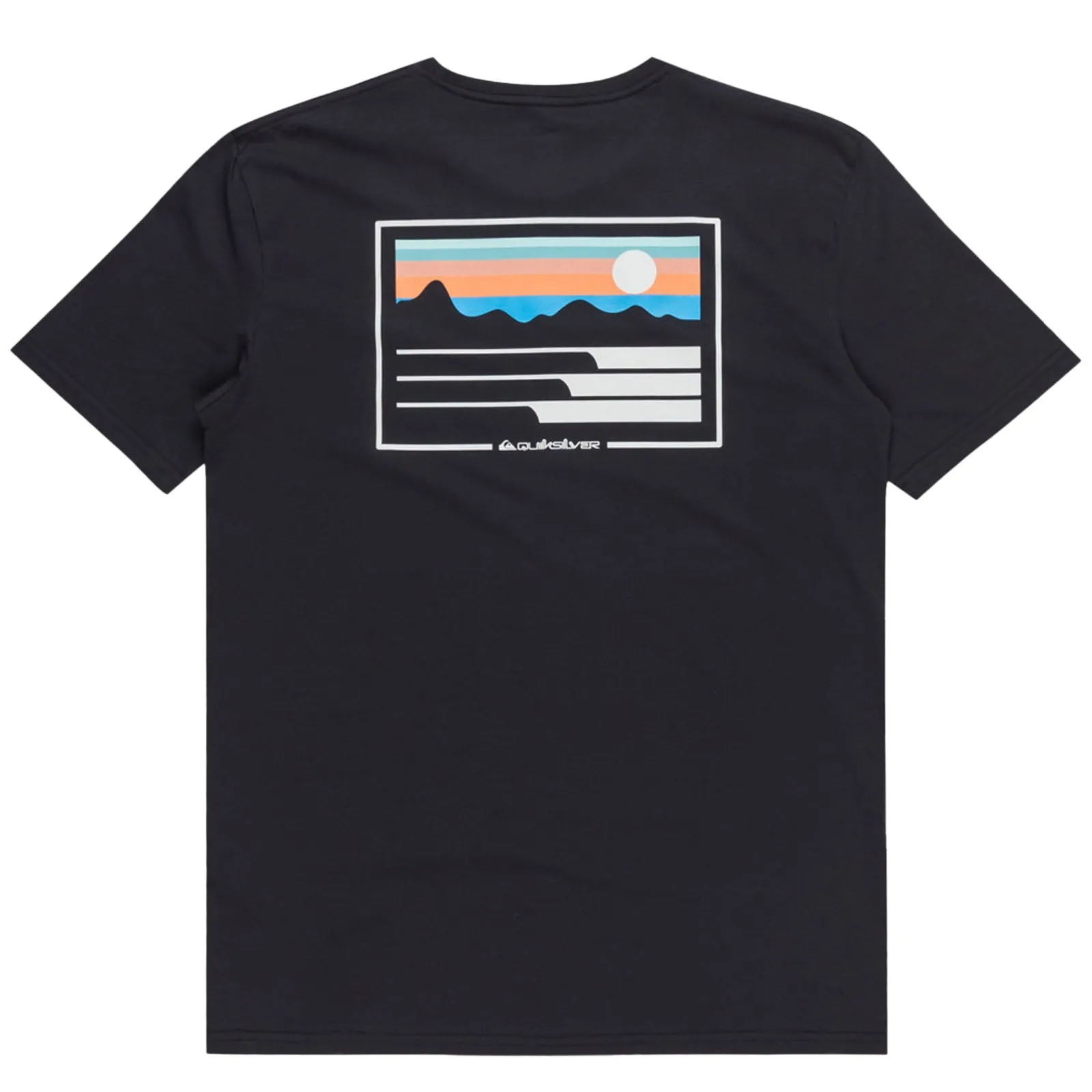 DurableZipper Quiksilver Mens Land And Sea Short Sleeve  T-Shirt