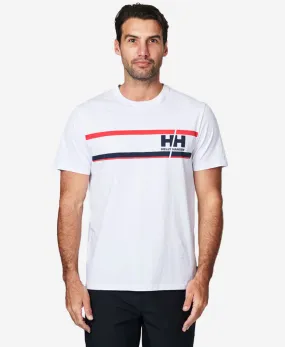 START LINE T-SHIRT, White Sporty Sweatshirt Lightweight Fabric