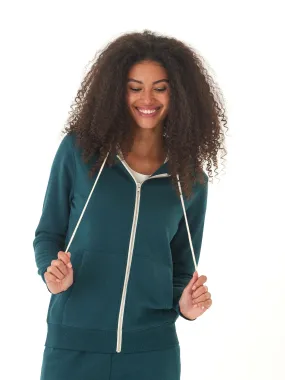 Convertible Collar Triblend Zip Hoodie