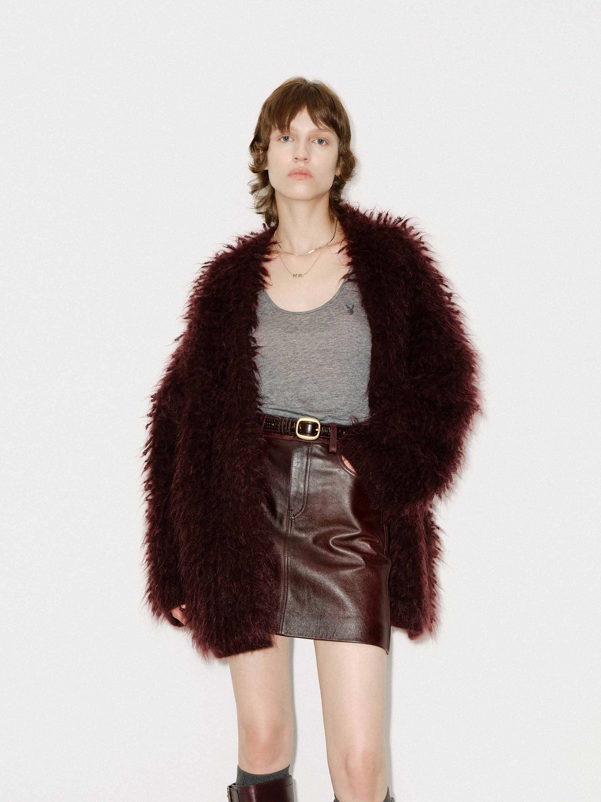 Loose Fuzzy Cardigan Casual Cool Fresh Season