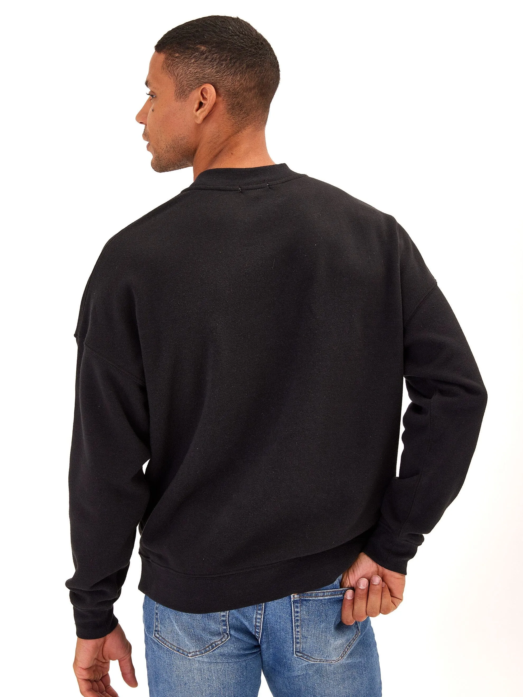 anti static coating Rudy Triblend Fleece Drop Shoulder Sweatshirt