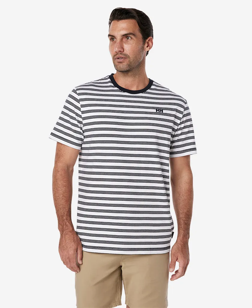 Flexible Hemline Anti Pilling TIDES T-SHIRT, White