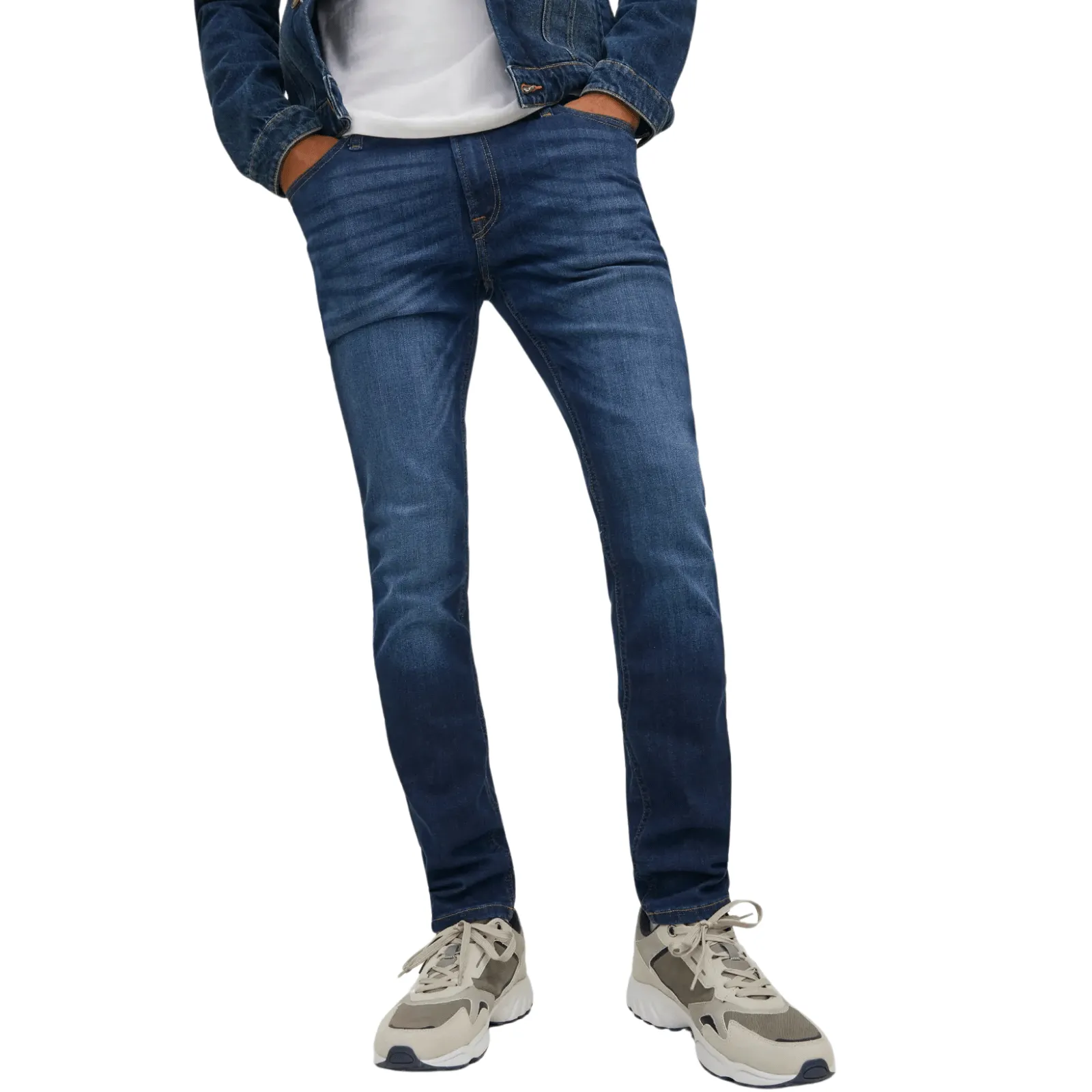 Sunny Vibes Office Wear Breathable fabric technology Jack & Jones Mens Liam Original SBD 014 50Sps Skinny Fit Jeans