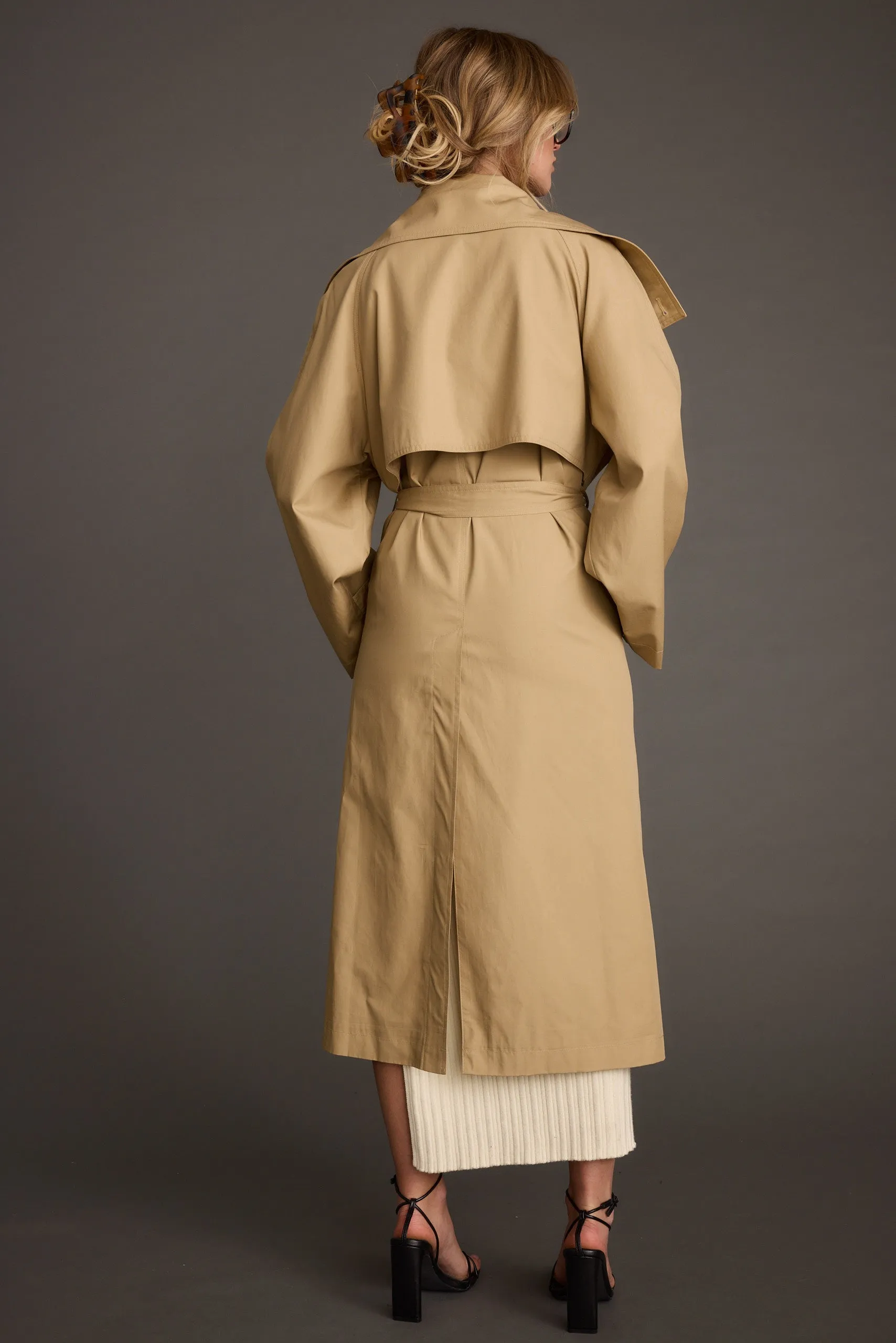 Wallpaper Mountain related Moss Khaki Classic Trench Coat
