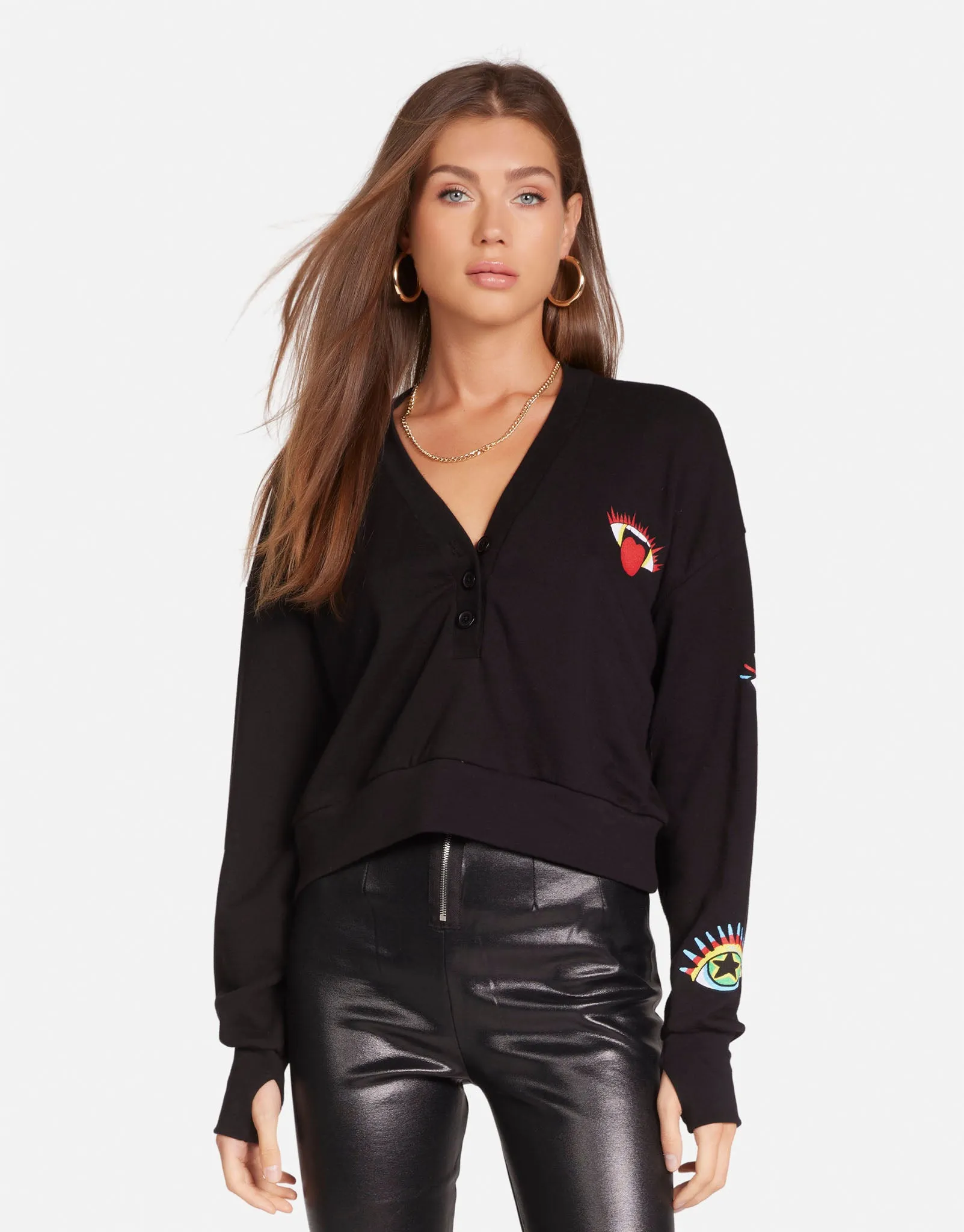 Kathryn Rocker Eye Zip Up