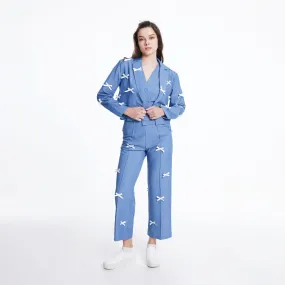 Traveler Gear Stretch Creative Look JL X MAG STRAIGHT TROUSERS