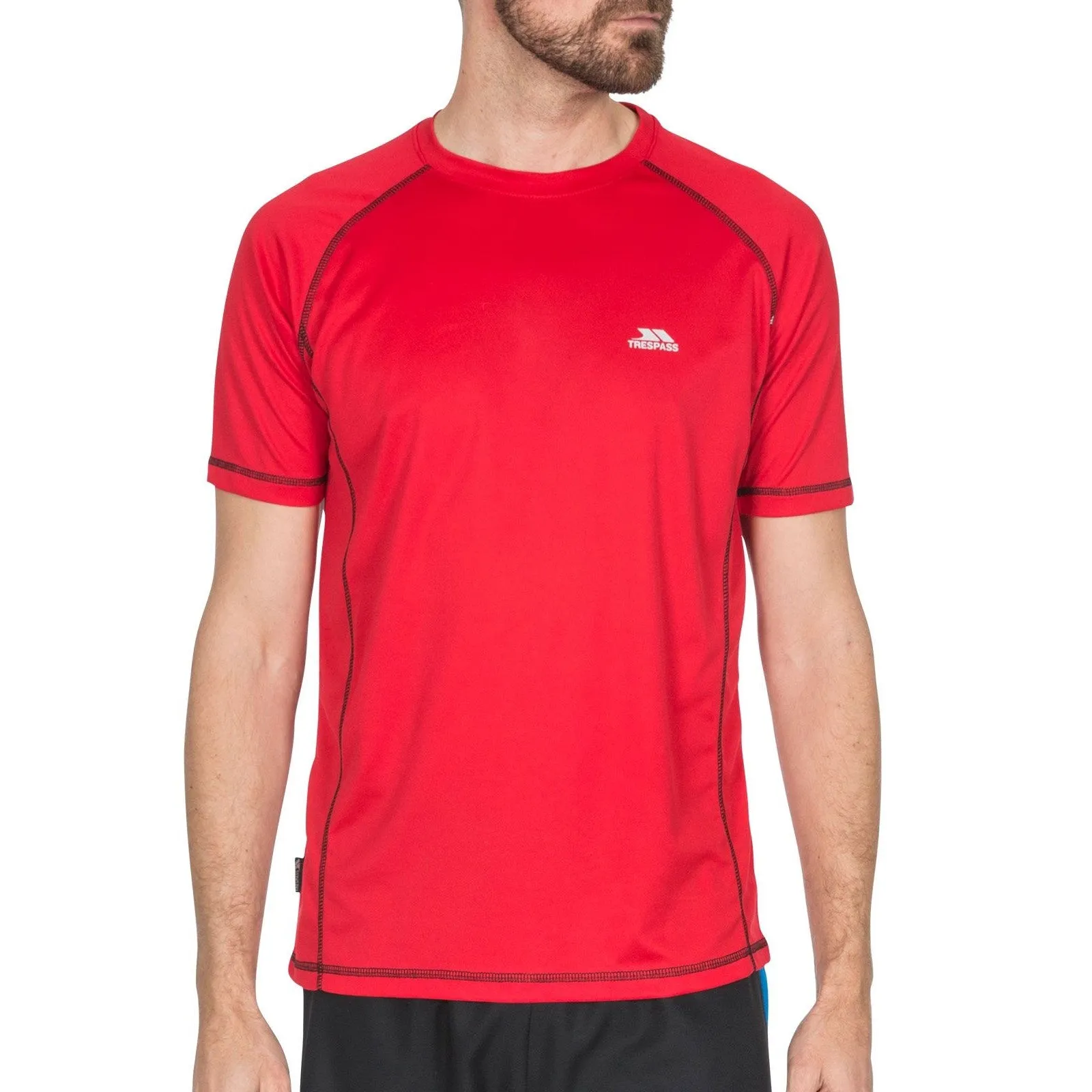 Trespass Mens Albert Quick Dry T-Shirt Snag Free Fabric NonRestrictiveCollar
