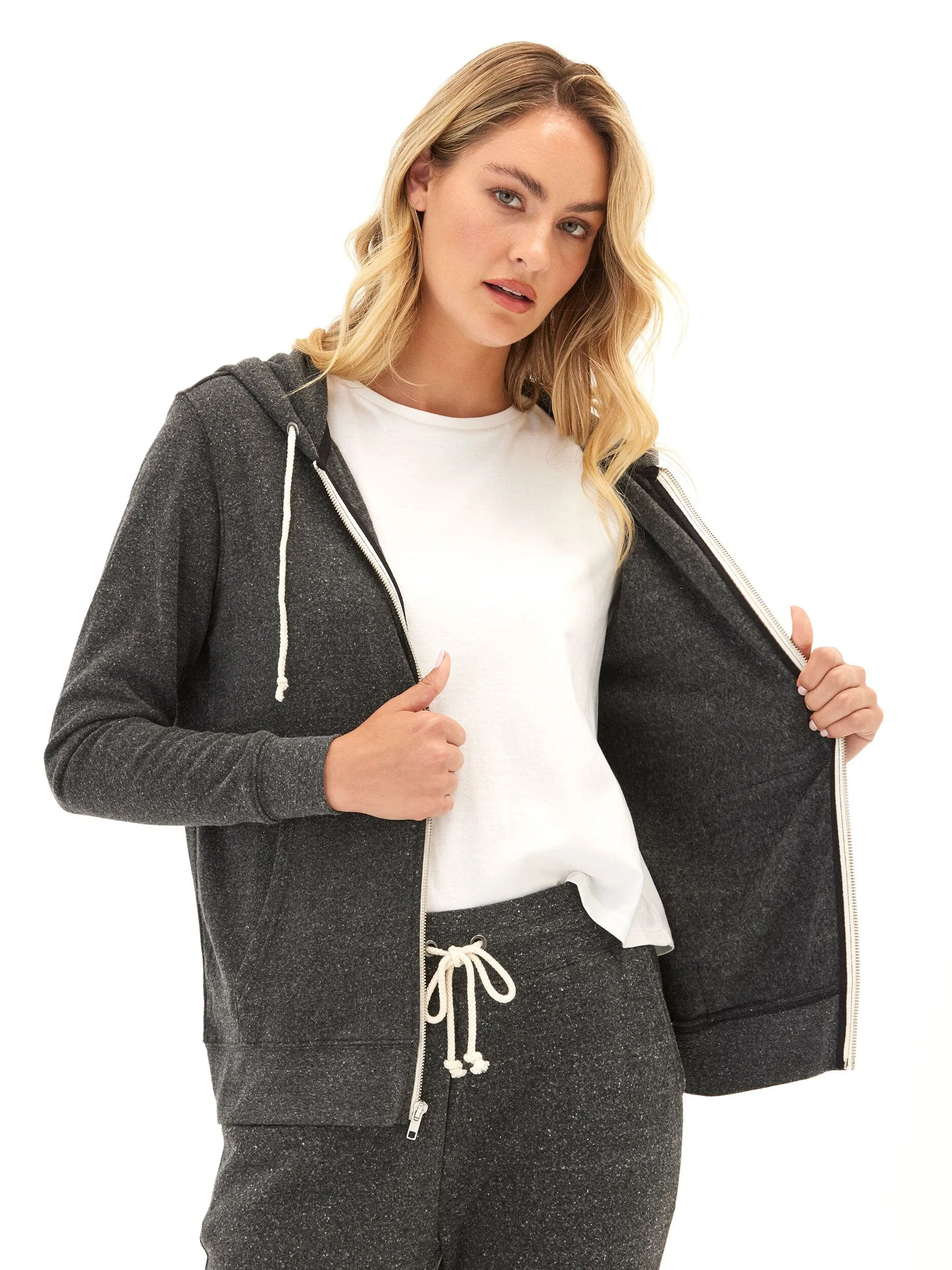 Triblend Zip Hoodie Non Restrictive Armholes