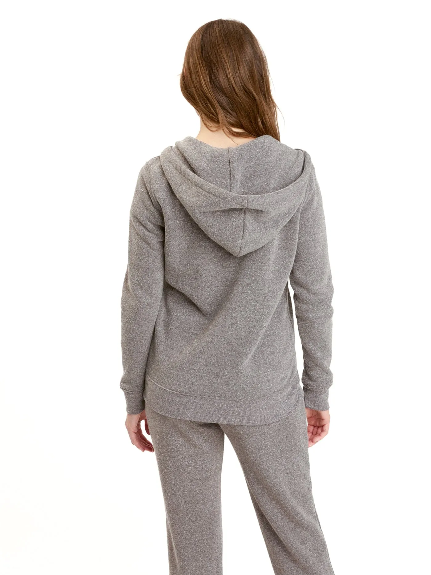 Anti Pilling Textile Windproof Inner Layer Triblend Zip Hoodie