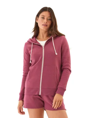 Triblend Zip Hoodie Casual Fit Silhouette Active Daily Wear