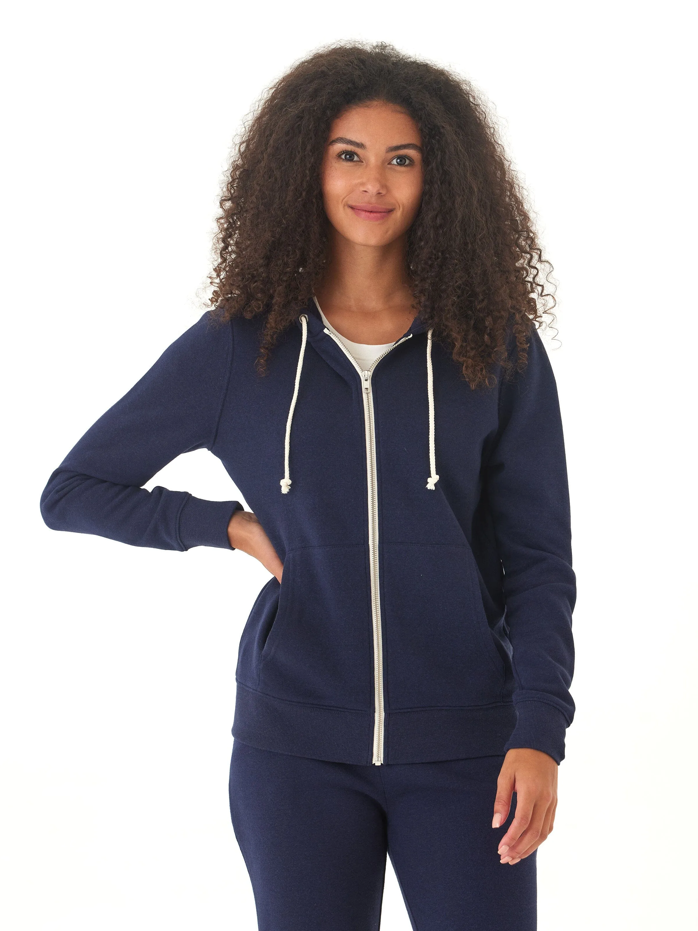 Utility Inspired Look Triblend Zip Hoodie