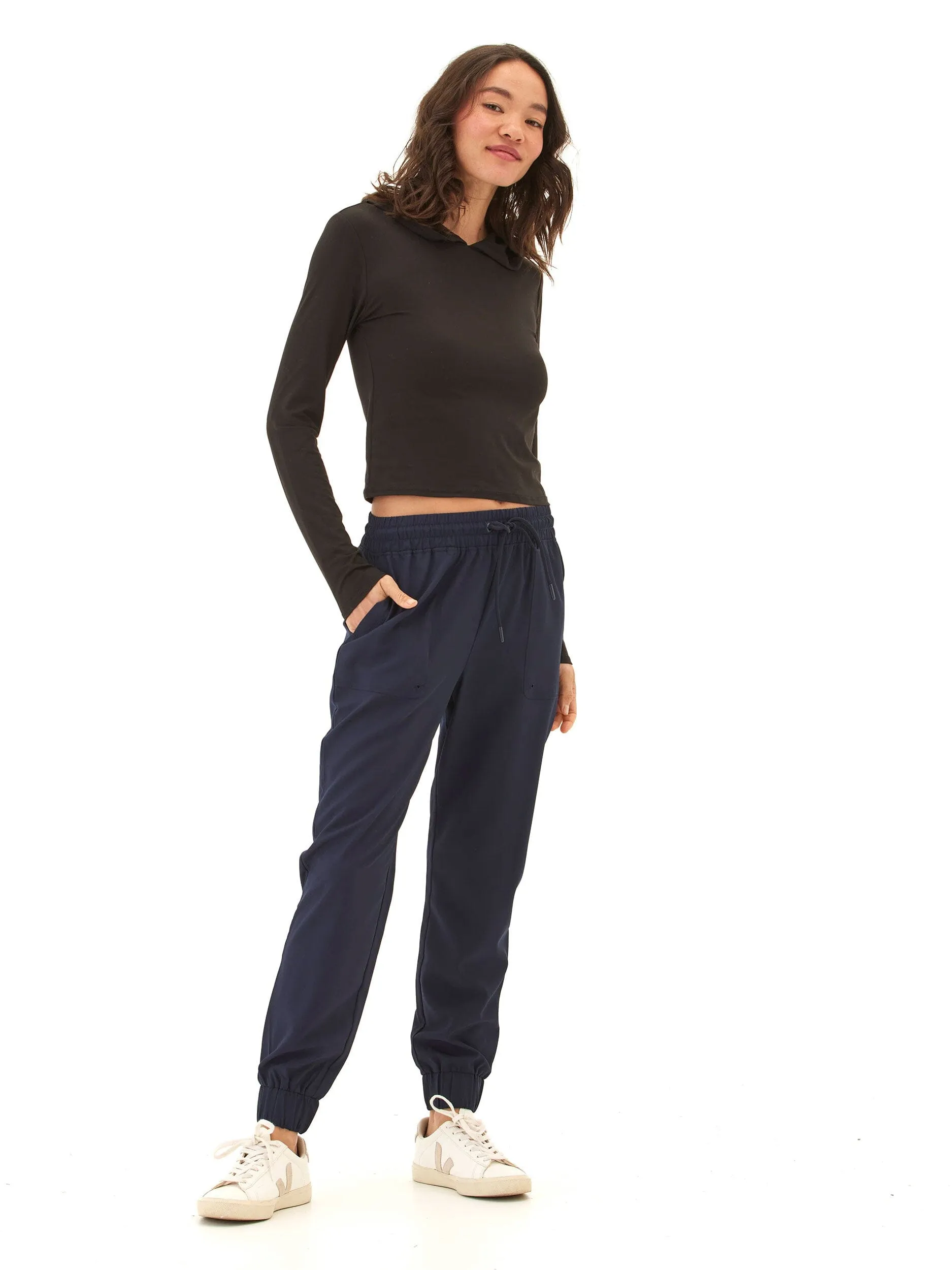 Trysha Ultrastretch Woven Jogger Body Sculpting ThermalRegulatingLining
