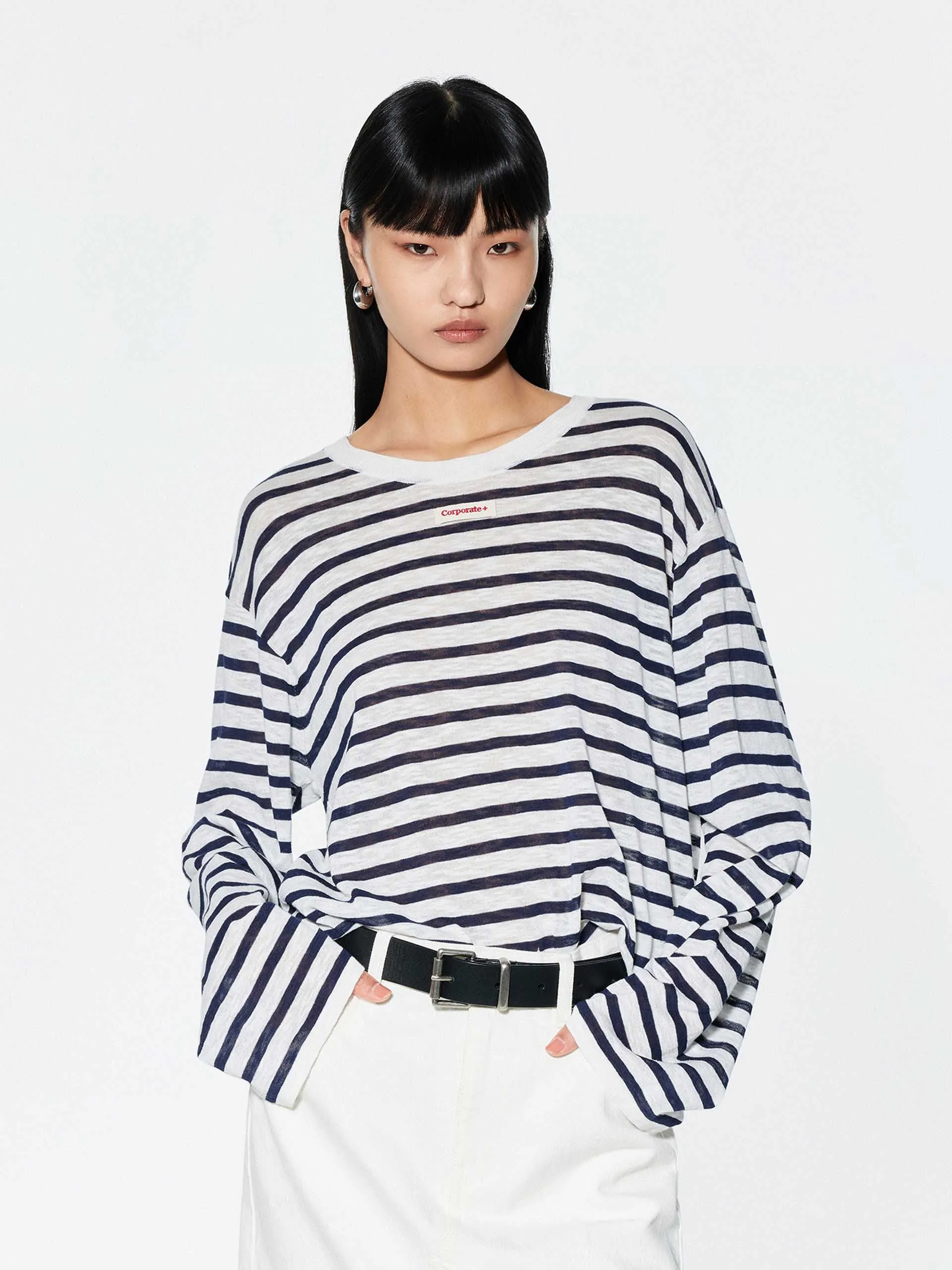 Winter Fashion Perfect Layers Long Sleeves Striped Sweater