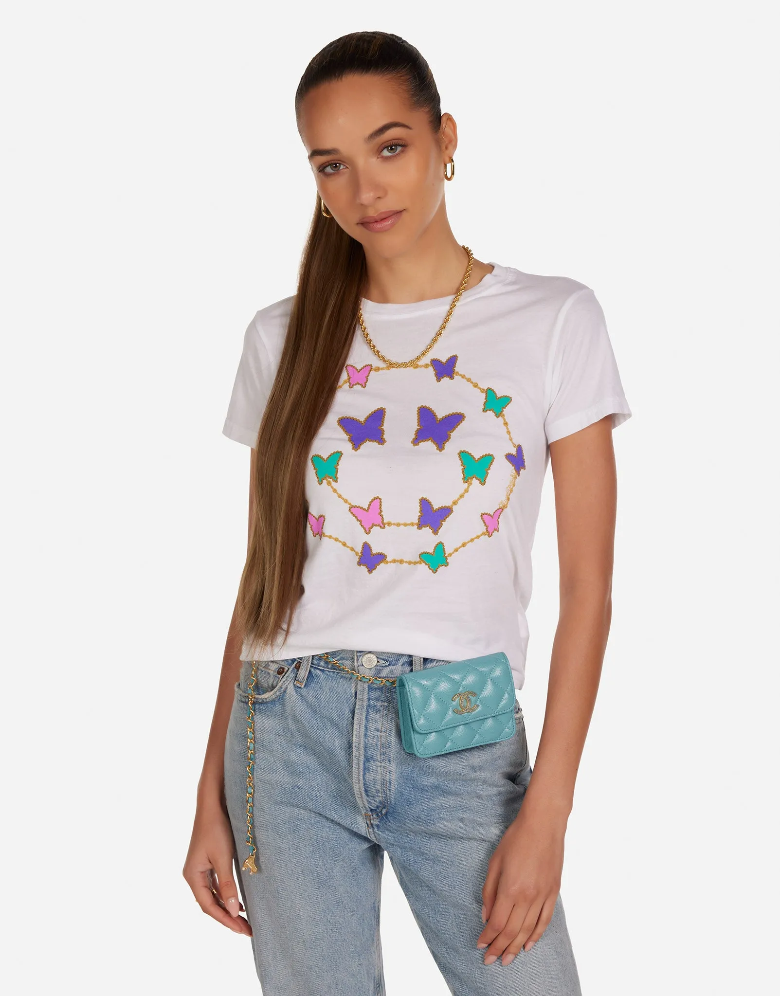 Modern Layer Trendy Apparel Ursula Butterfly Charm Happyface