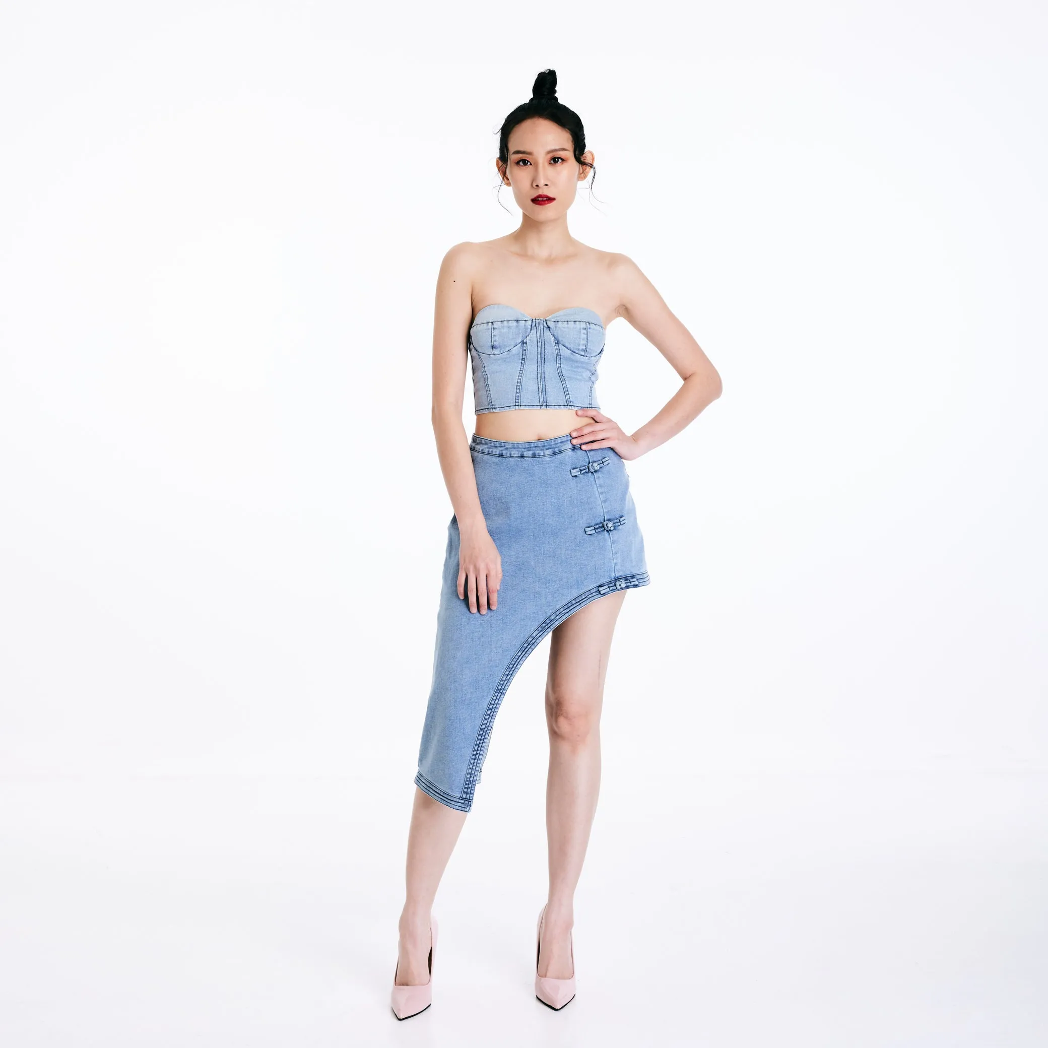 Smooth Style Denim Bralette