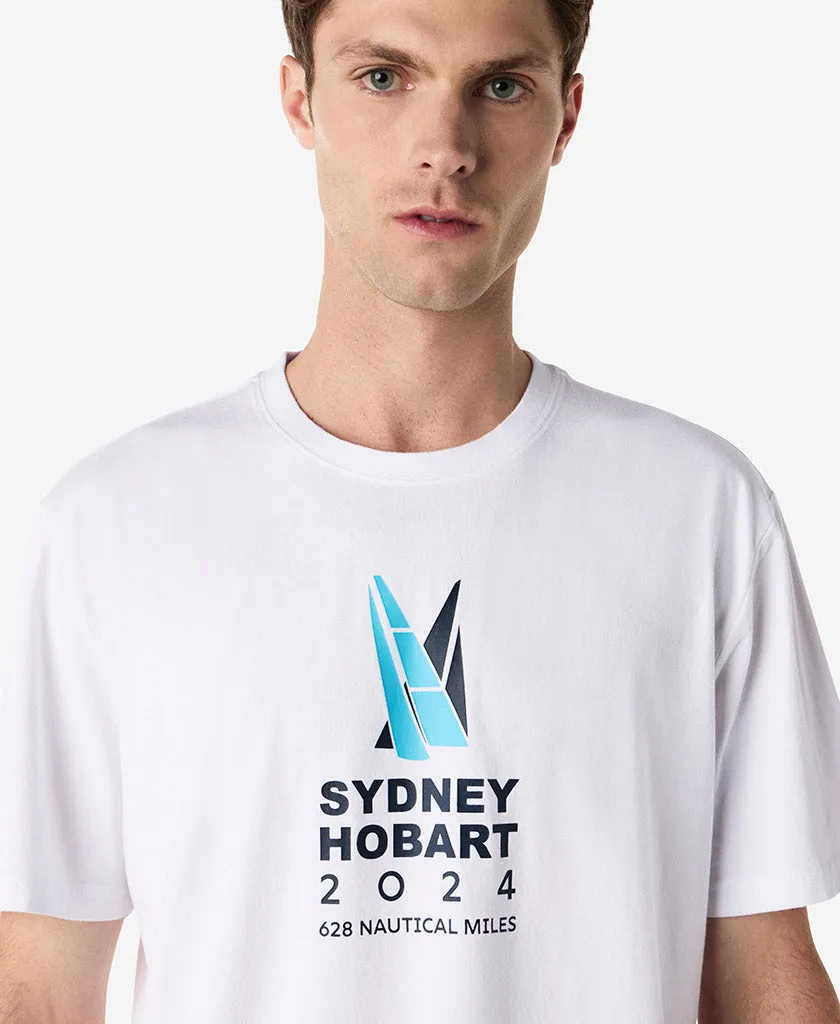 DoubleLayered AdjustableCuffSystem CROSS SAILS T-SHIRT, White