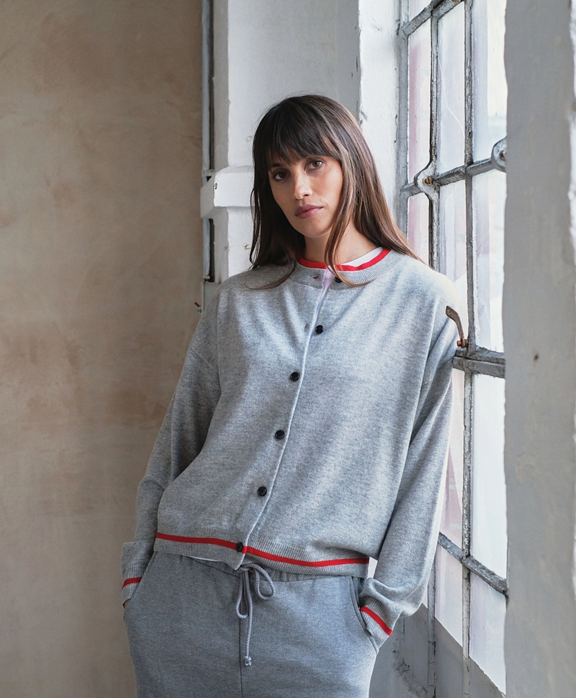 Varsity Cardigan Spandex Integration Urban Classic