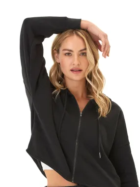 Chill Weather Venetia Triblend Fleece Crop Zip Hoodie