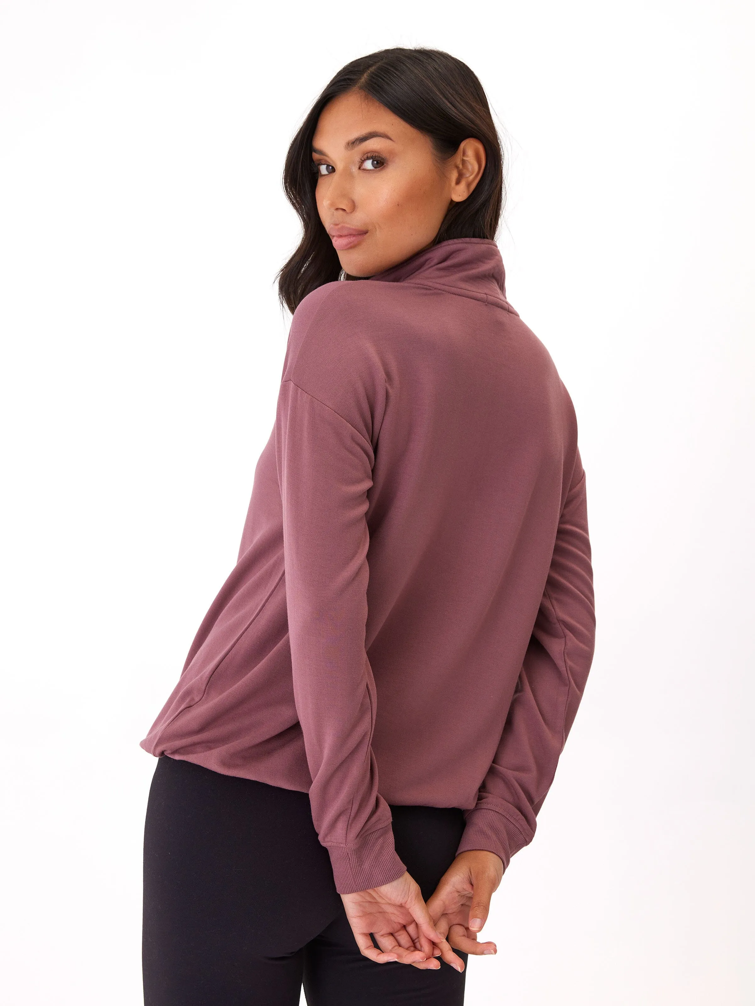Nyla Feather Fleece Half Zip Pullover Cool Season