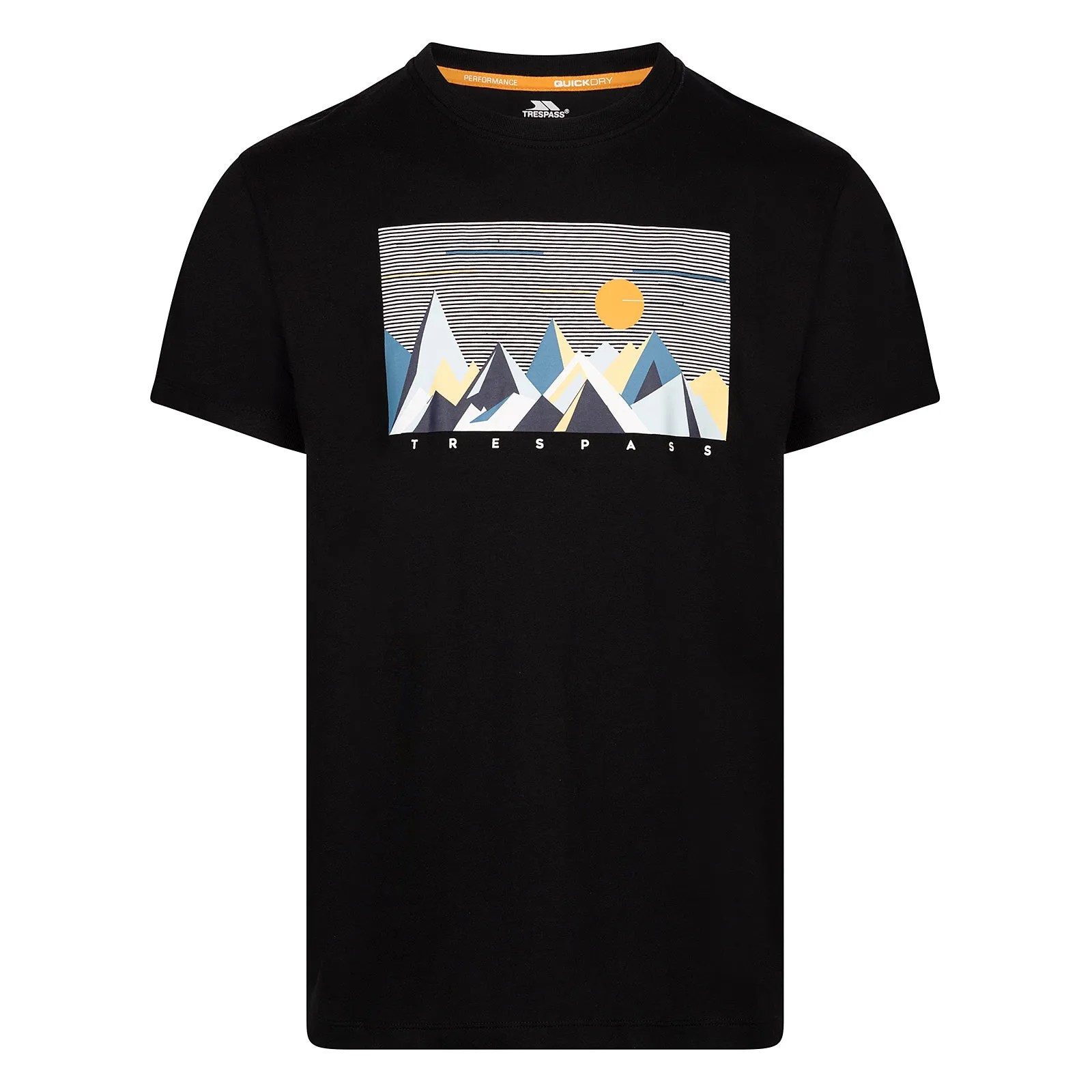 WeightedHem Trespass Mens Ennadai Graphic Short Sleeve T-Shirt