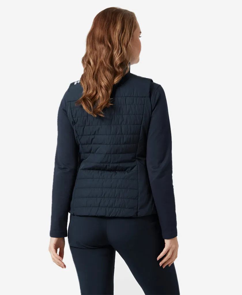 Double Layered Collar WaterResistantCoating W CREW INSULATOR VEST 2.0, Navy