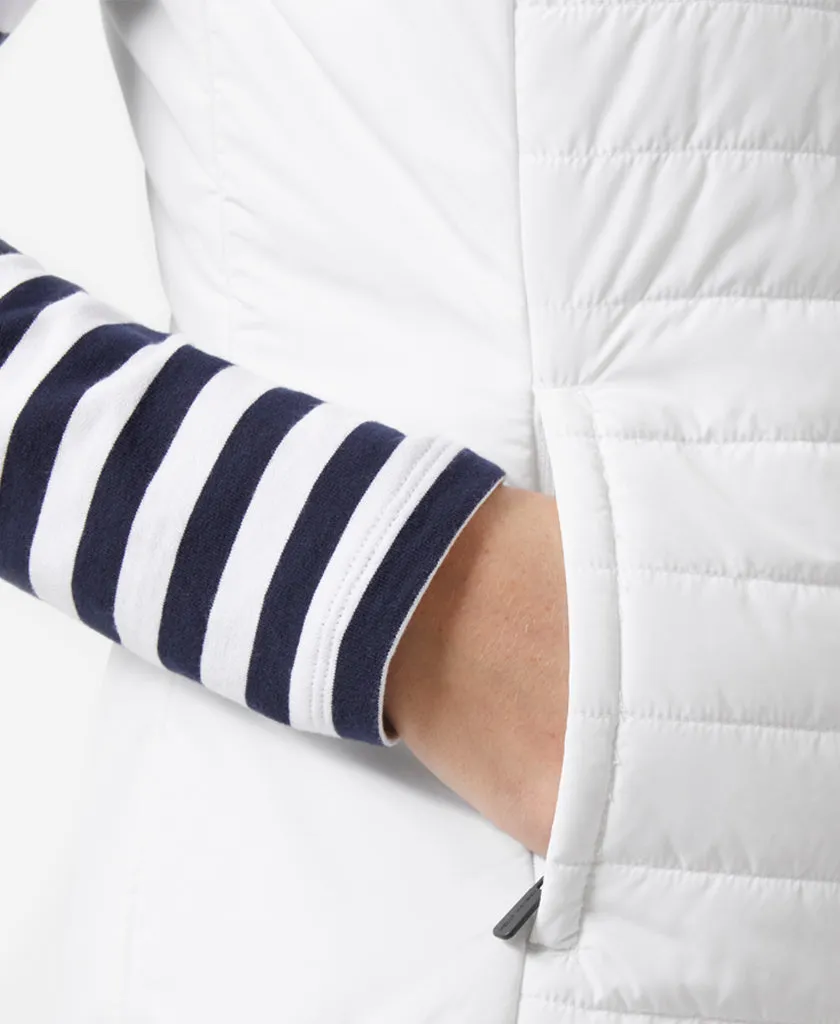 Layered Drape Abrasion Proof Edging W CREW INSULATOR VEST 2.0, White