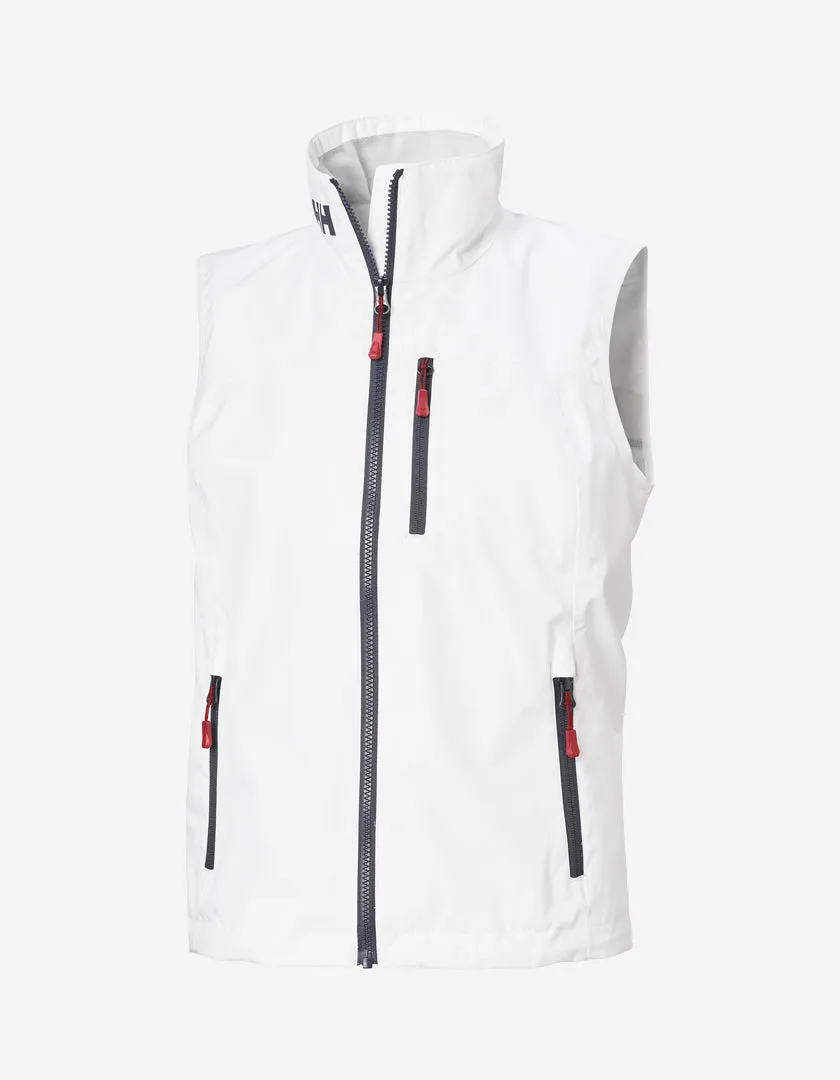 Comfort Fit Design Modular Layering W CREW VEST 2.0, White