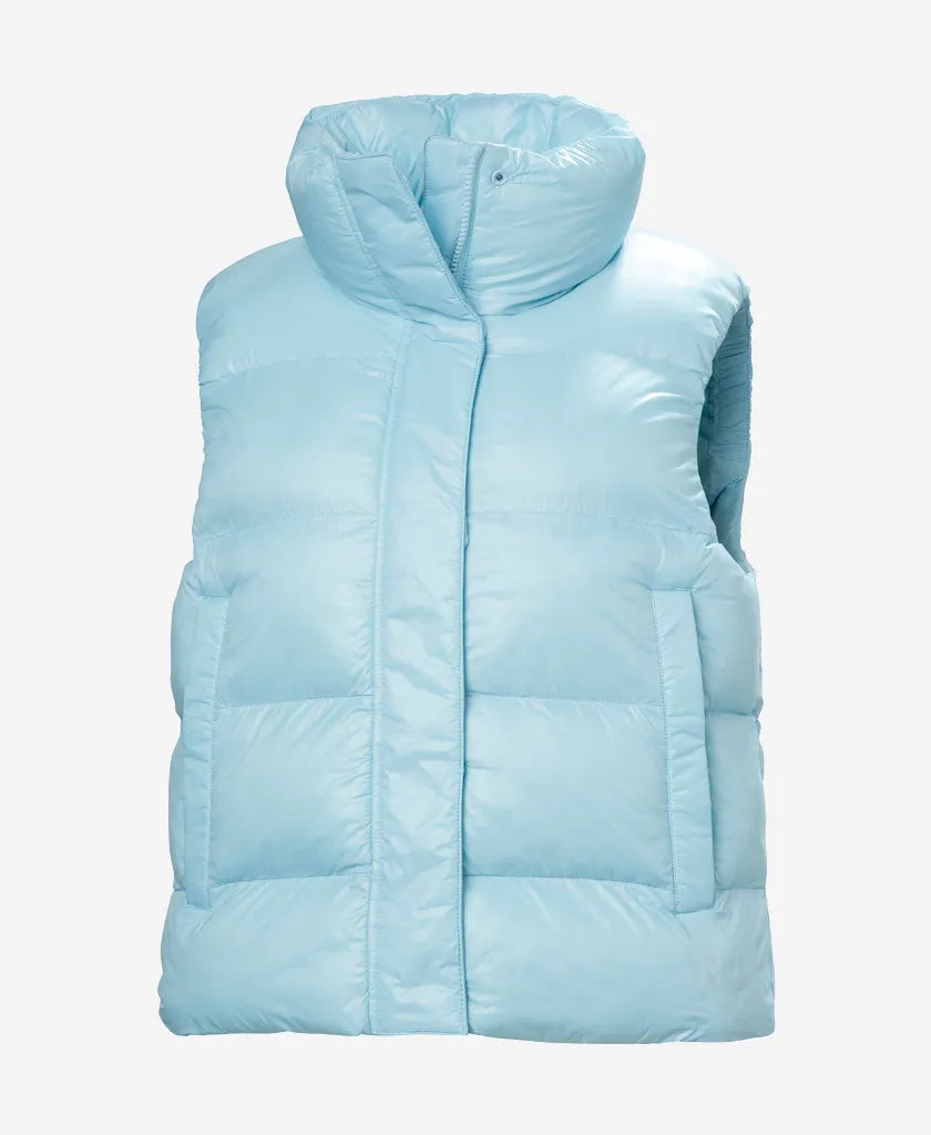 YKK Fasteners Good Material W JADE VEST, Light Cyan