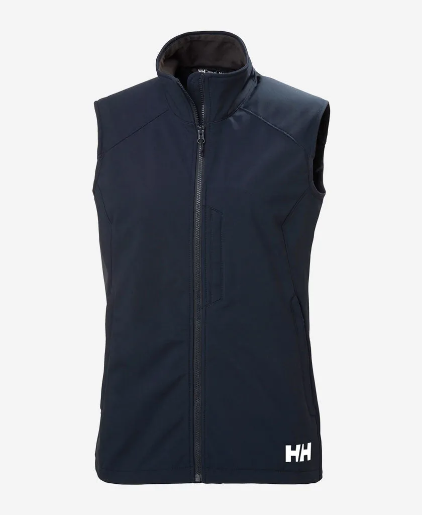 Non Iron Fabric Tech W PARAMOUNT SOFTSHELL VEST, Navy