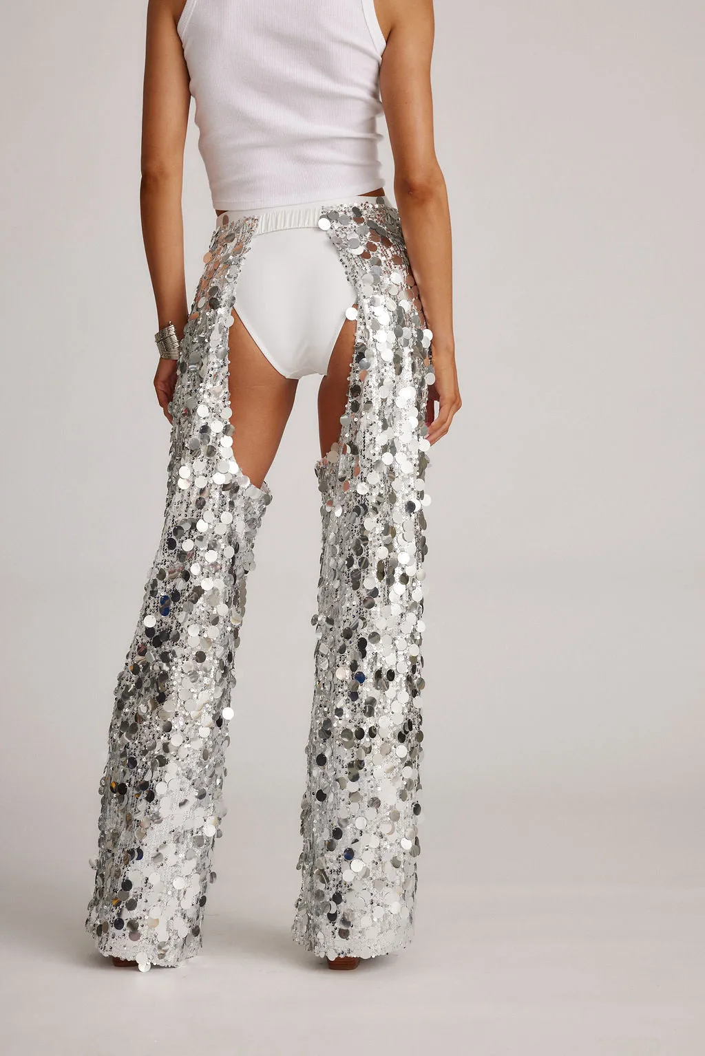 Relaxed Design Wear Wrinkle Free Fabric Walker Silver Payette Chaps