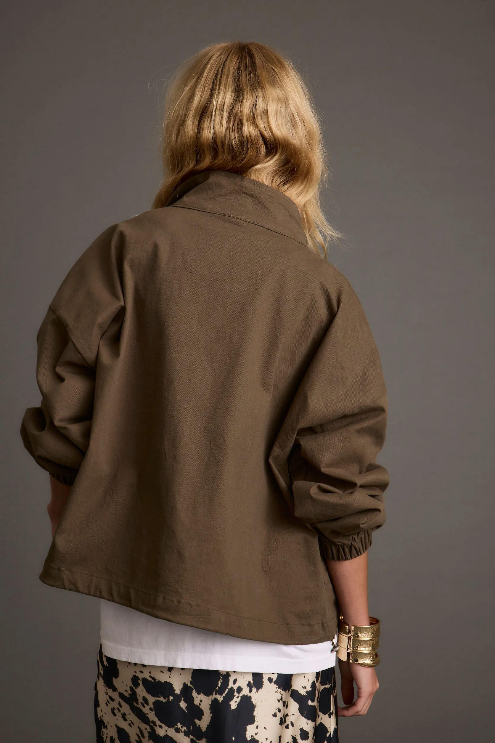 Fairfax Olive Canvas Relaxed Fit Utility Jacket Hand washable storage room