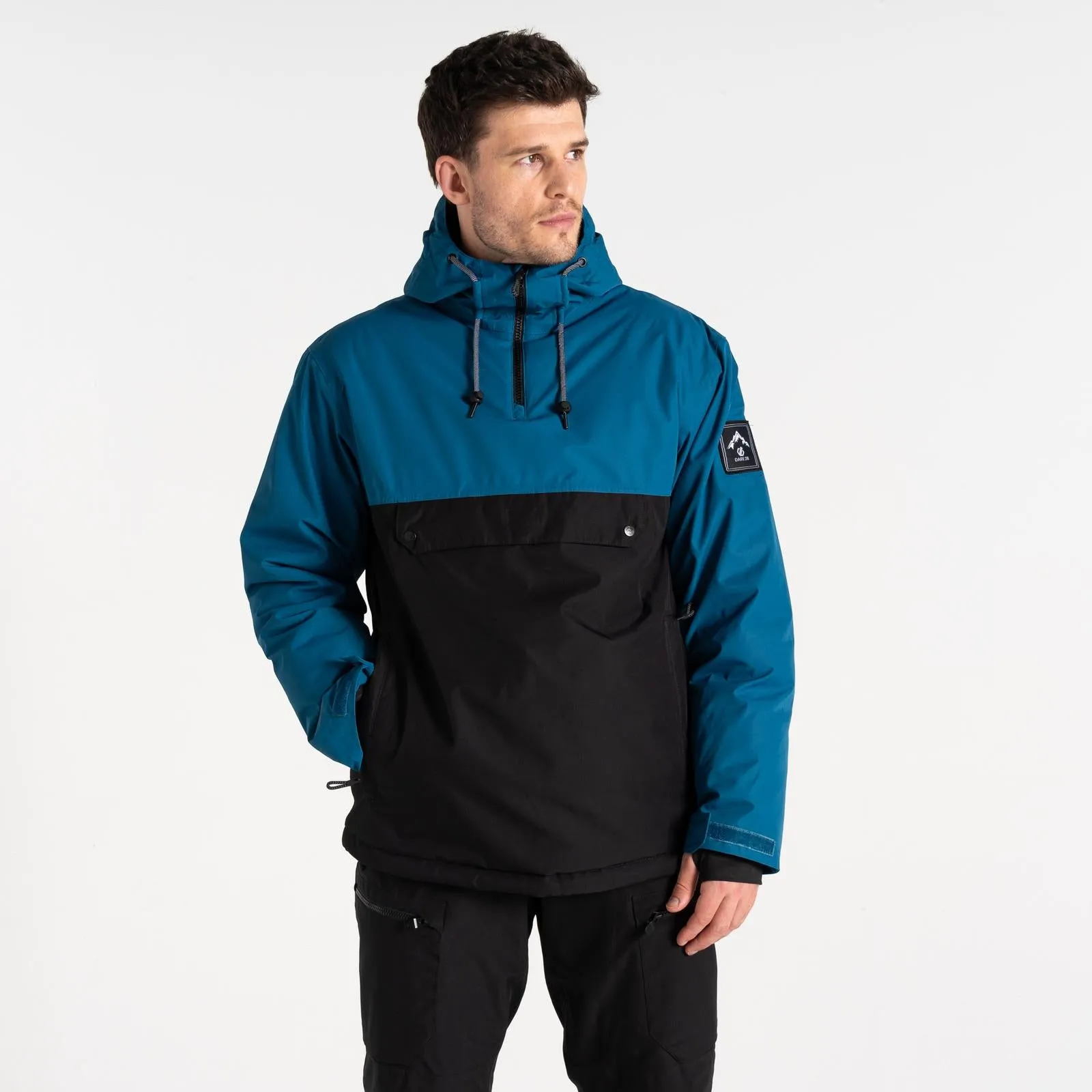 Dare 2b Mens Freeride Overhead Pullover Hooded Ski Jacket Tear Resistant Material