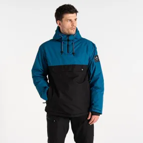 Convertible Sleeves NoiseReduciting Fabric Dare 2b Mens Freeride Overhead Pullover Hooded Ski Jacket