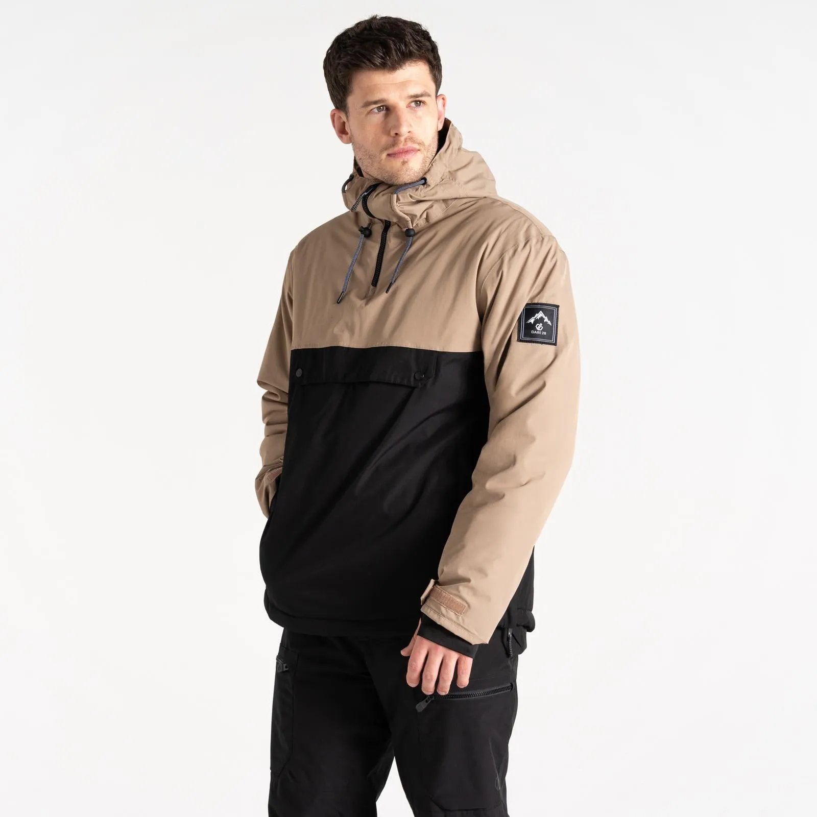 Soft Touch Texture Dare 2b Mens Freeride Overhead Pullover Hooded Ski Jacket