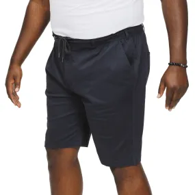 Simple Flex personalized option D555 Mens Aries Big & Tall Strech Chino Shorts - Navy