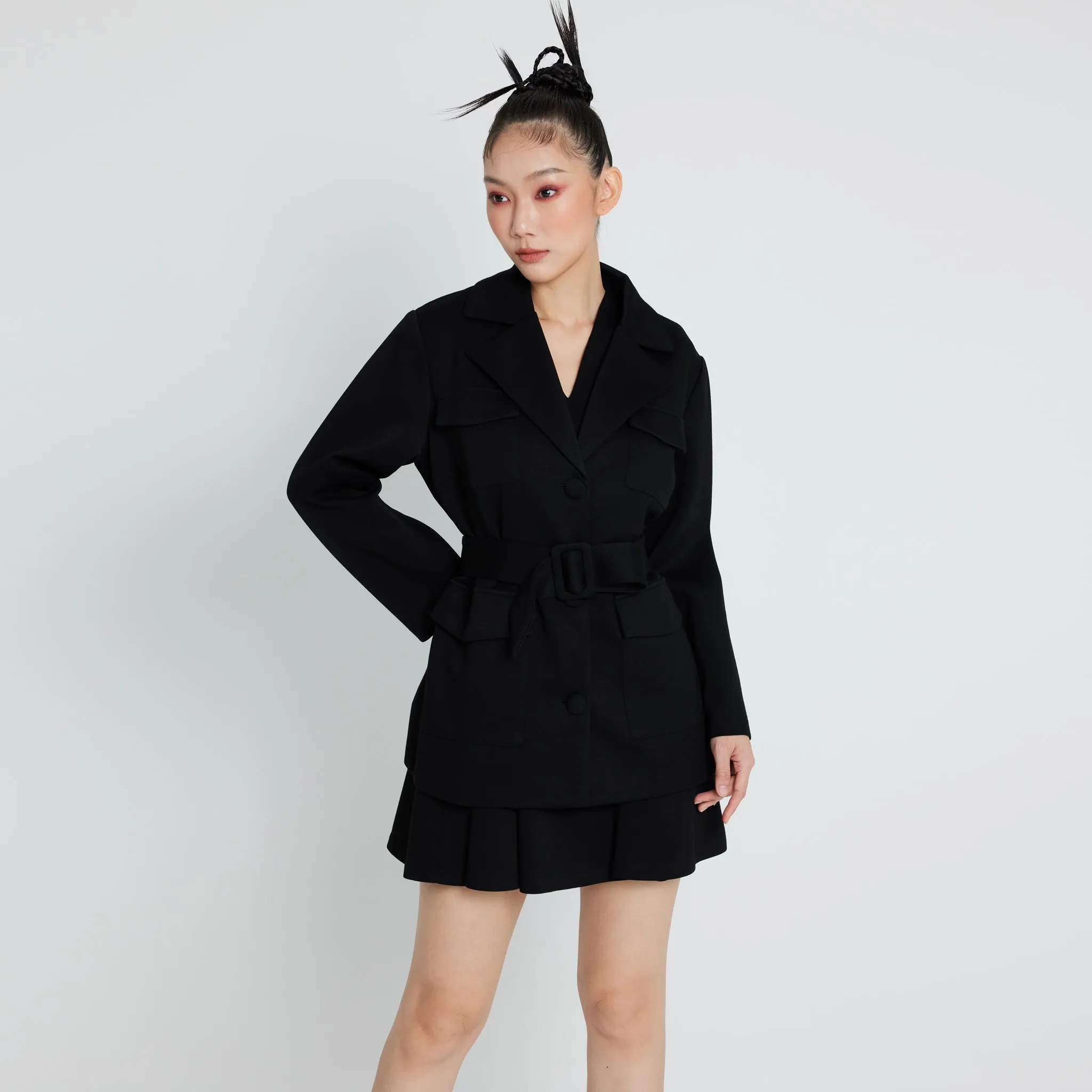 Fade Resistant Dye Method Jacket with Belt