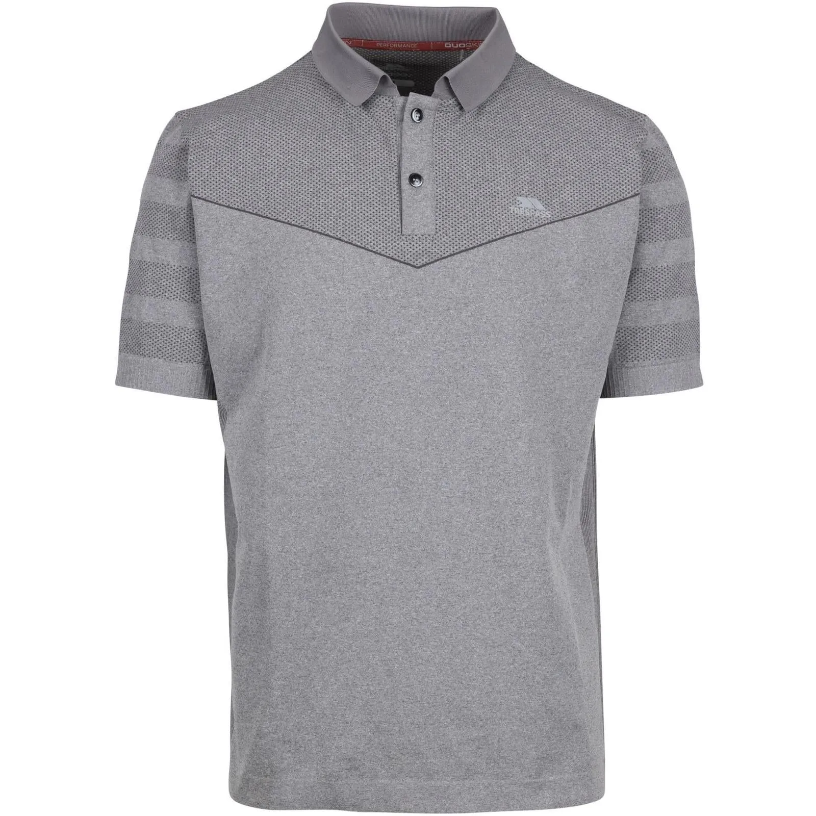 Layered Hem Reinforcement Trespass Mens Nab Active Polo Shirt