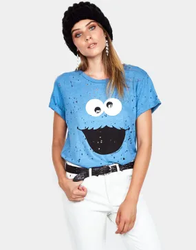 Sustainable Material Blend Curved Hem Bess Cookie Monster